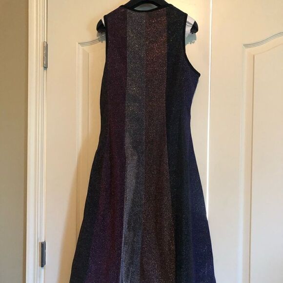 SARA NAVON multicolor striped sparkle dress - Picture 11 of 15